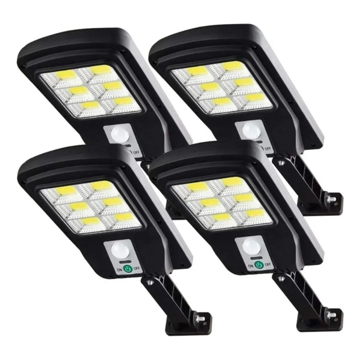 AFVENTURA - Pack 4 Foco Solar Led Exterior Con Sensor De Movimiento Ip65