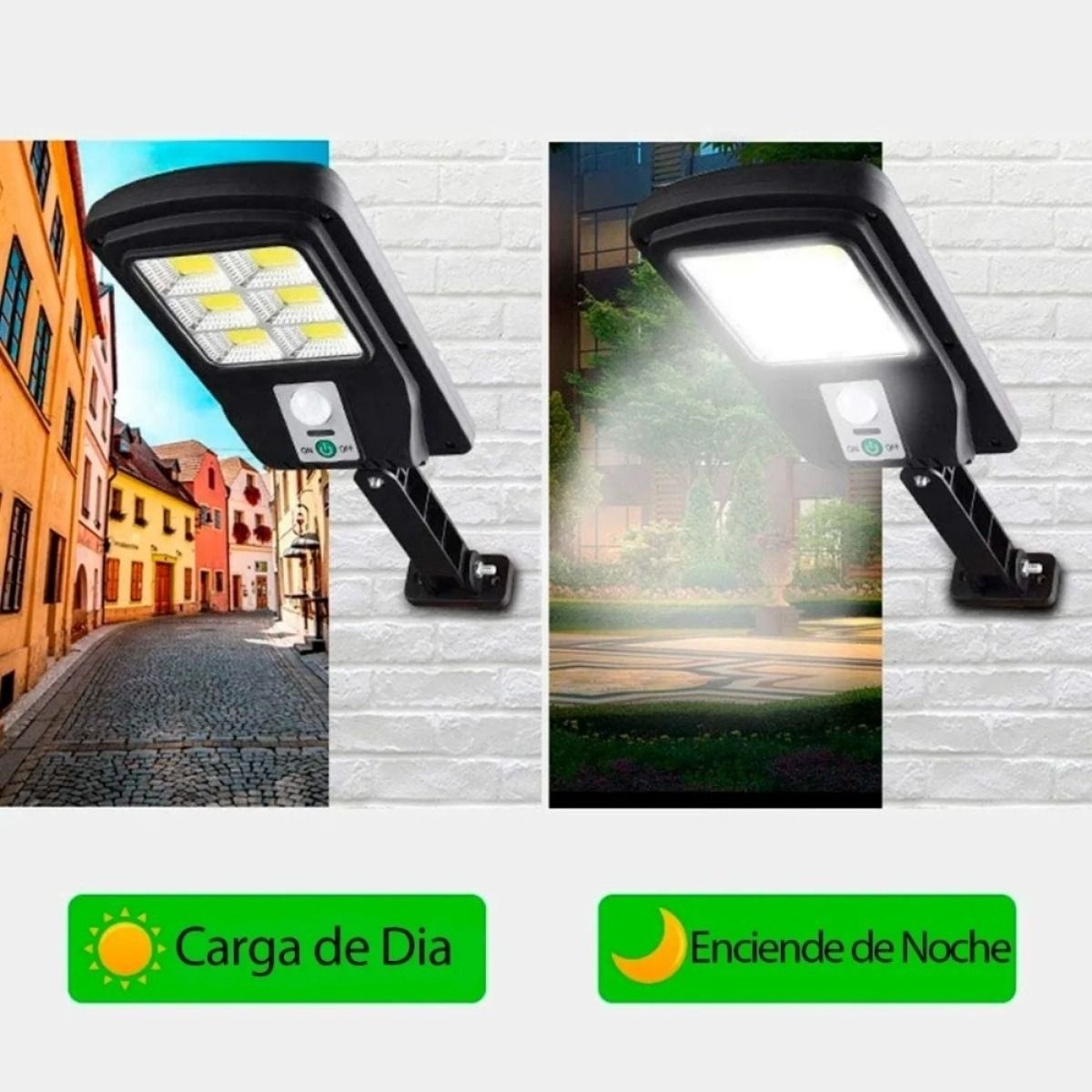 AFVENTURA - Pack 4 Foco Solar Led Exterior Con Sensor De Movimiento Ip65
