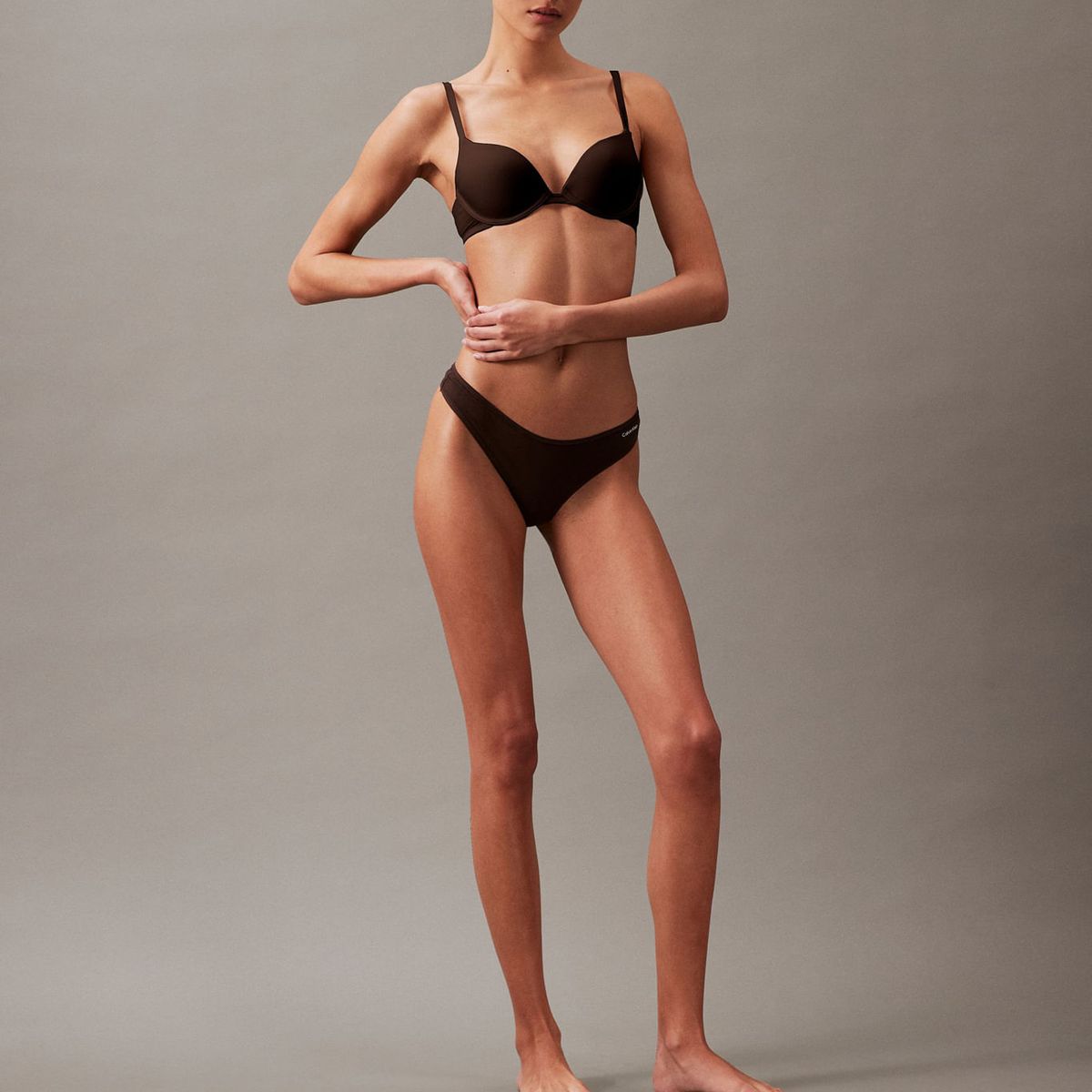 CALVIN KLEIN - PANTY TABLE BASIC COTTON - THONG (LOW RISE)