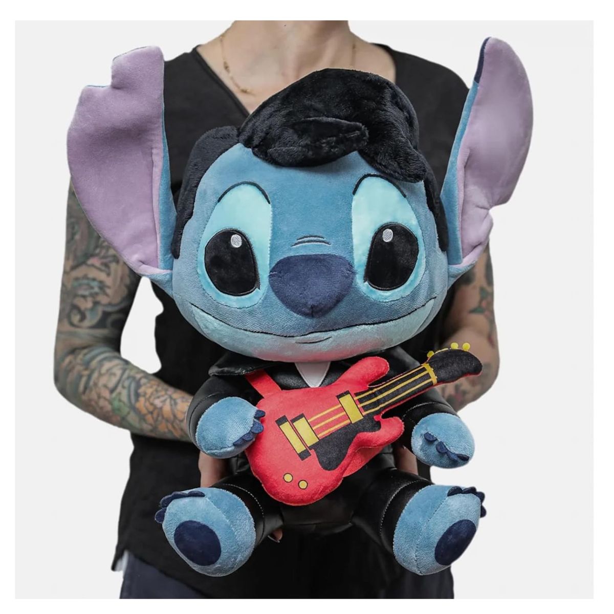 DISNEY - Peluche Stitch Colección Elvis Traje Negro