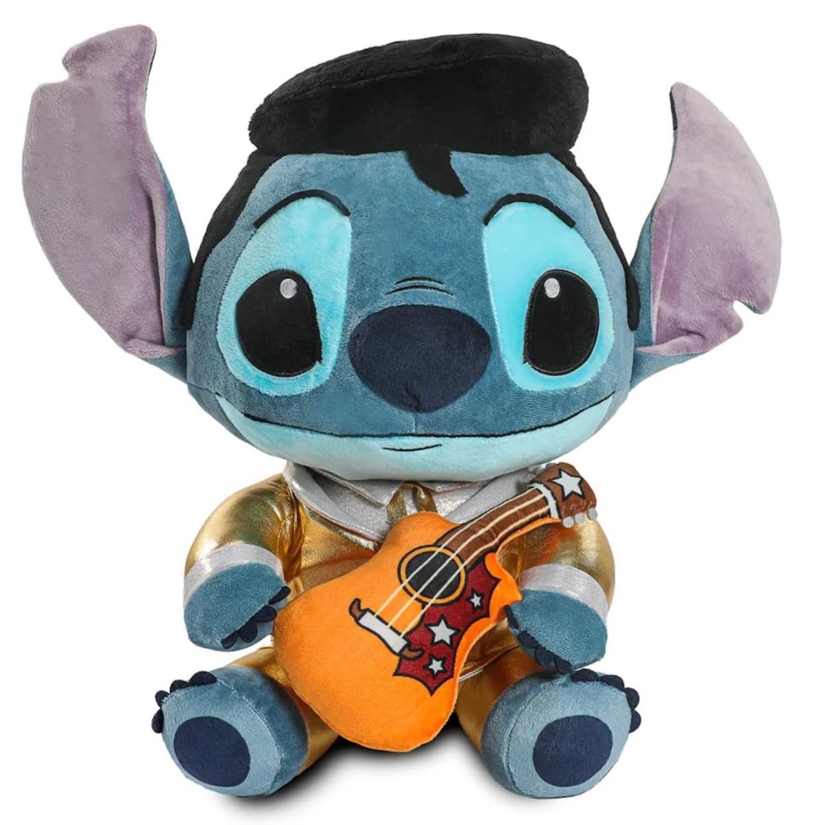 DISNEY - Peluche Stitch Colección Elvis Traje Dorado