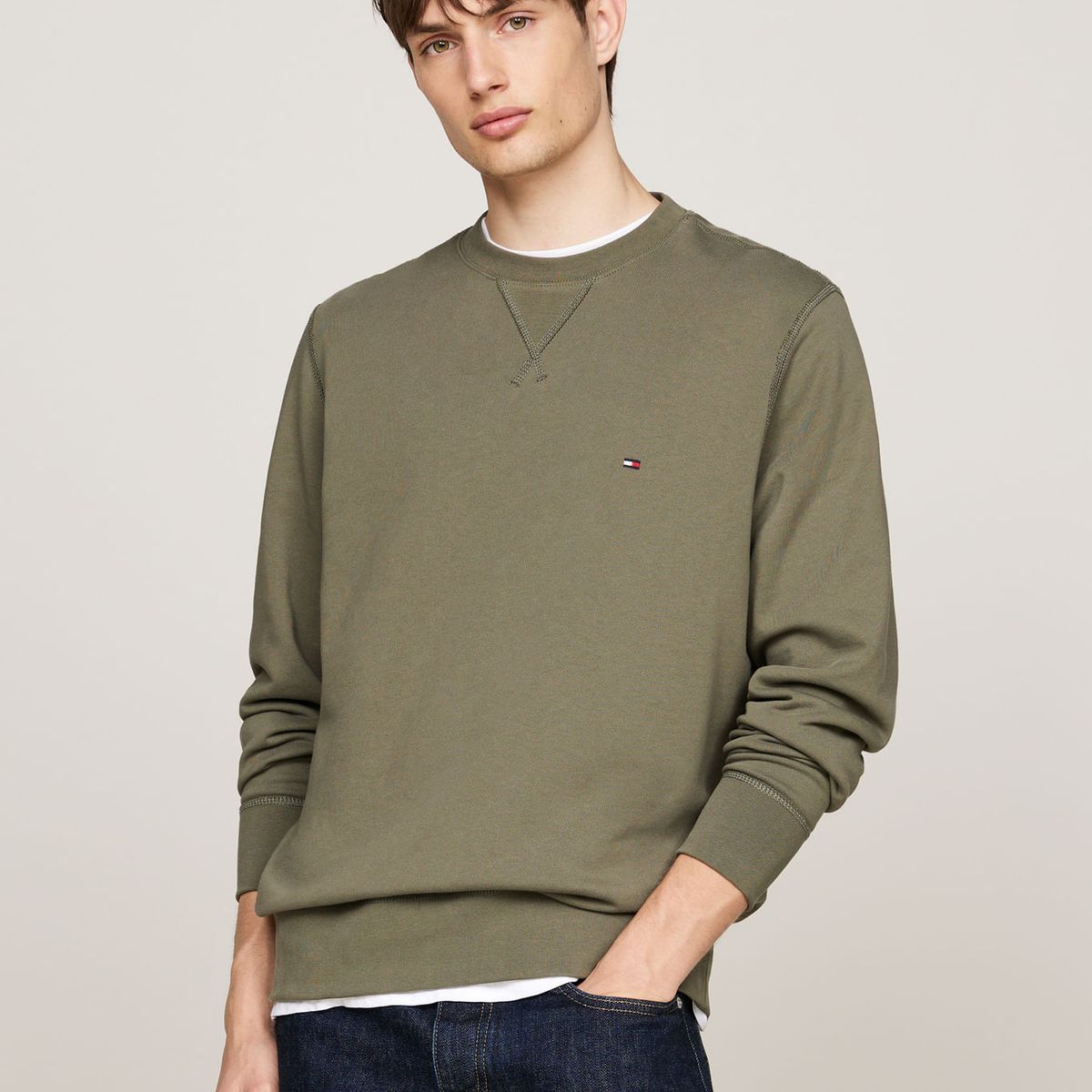 TOMMY HILFIGER - SWEATSHIRT ESSENTIAL TERRY CREWNECK
