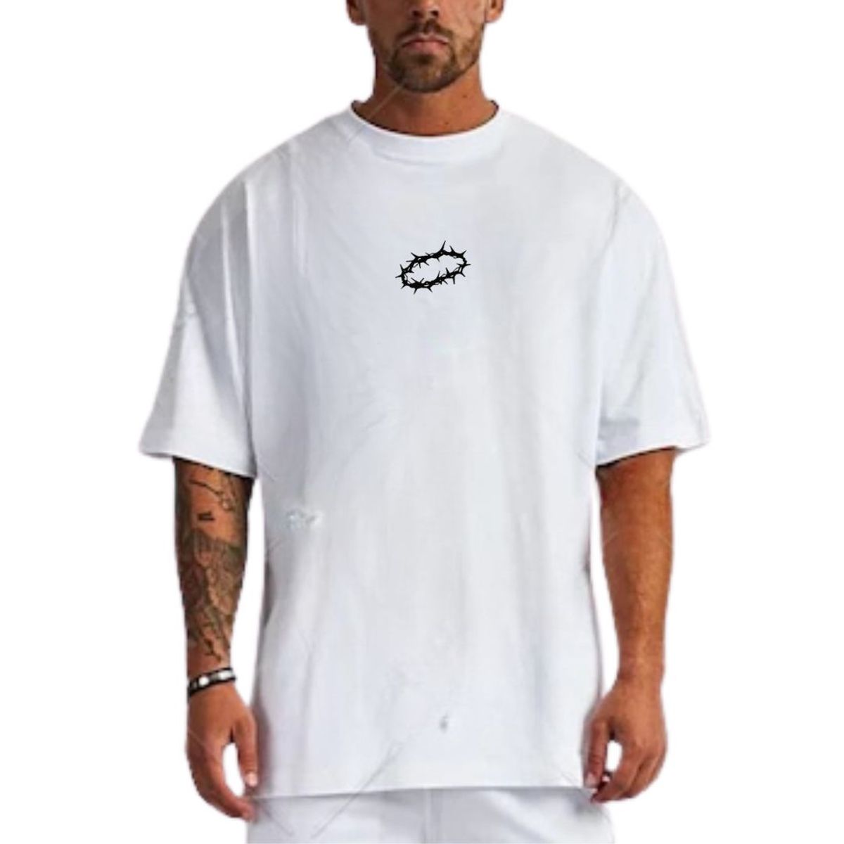 GENERICO - Polos Oversize Algodon Kendrick Lamar Album Damn - Tallas S hasta XL