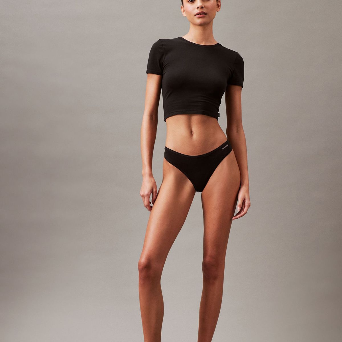 CALVIN KLEIN - PANTY TABLE BASIC COTTON - THONG (LOW RISE)