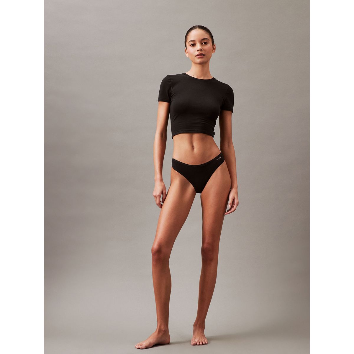 CALVIN KLEIN - PANTY TABLE BASIC COTTON - THONG (LOW RISE)