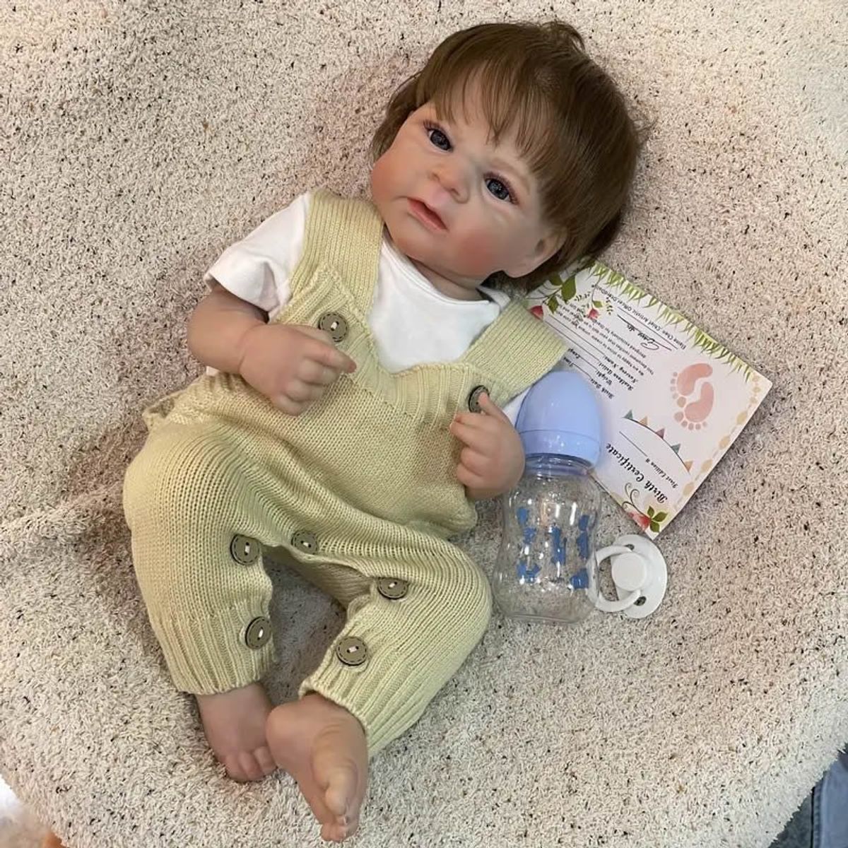 GENERICO - Bebe Reborn Vinilo de Silicona Cuerpo Entero 50 cm