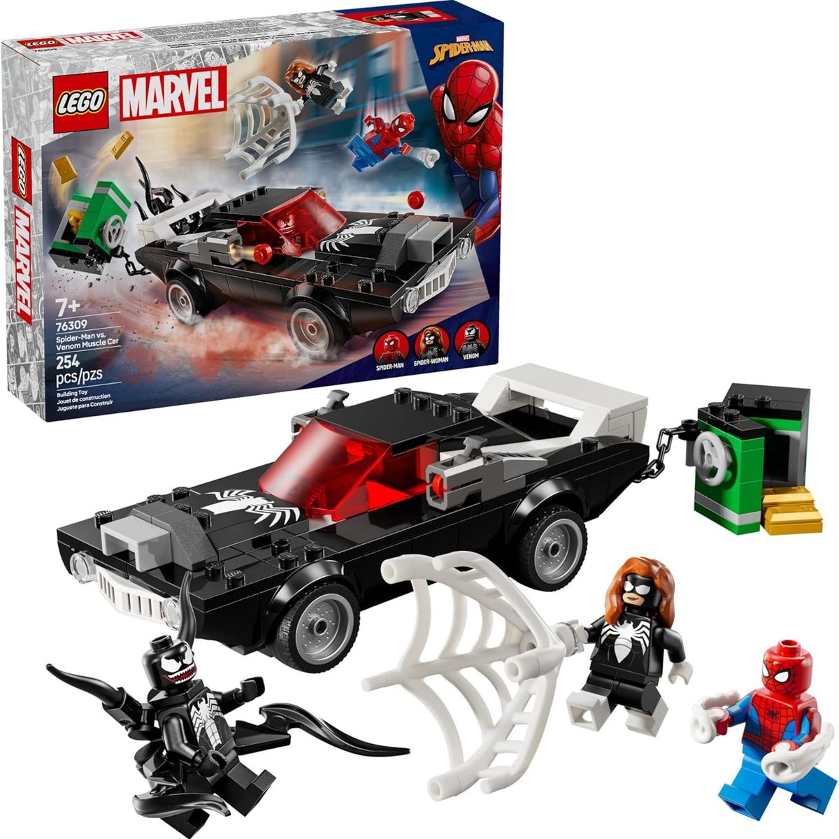 LEGO - LEGO Marvel 76309 Spider-Man vs. Coche Brutal de Venom