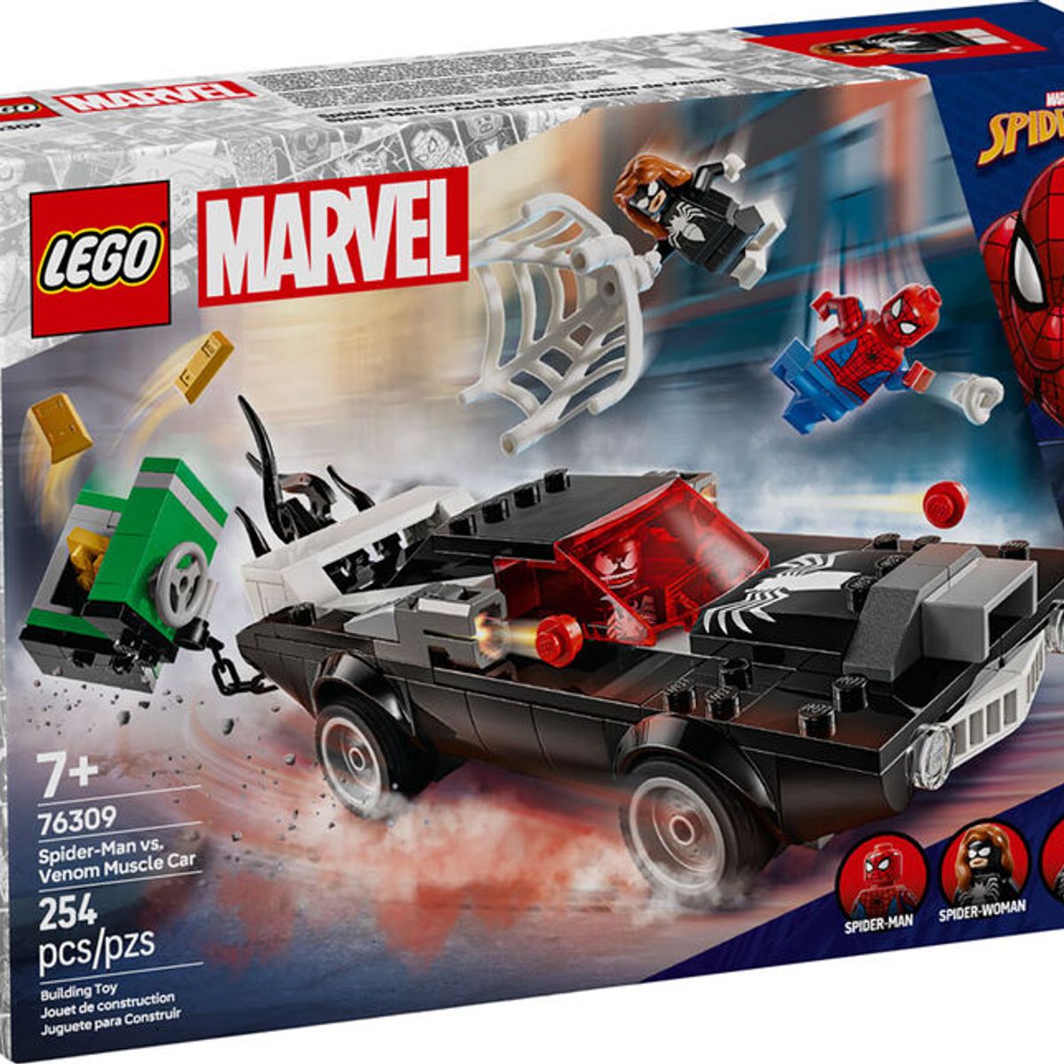 LEGO - LEGO Marvel 76309 Spider-Man vs. Coche Brutal de Venom