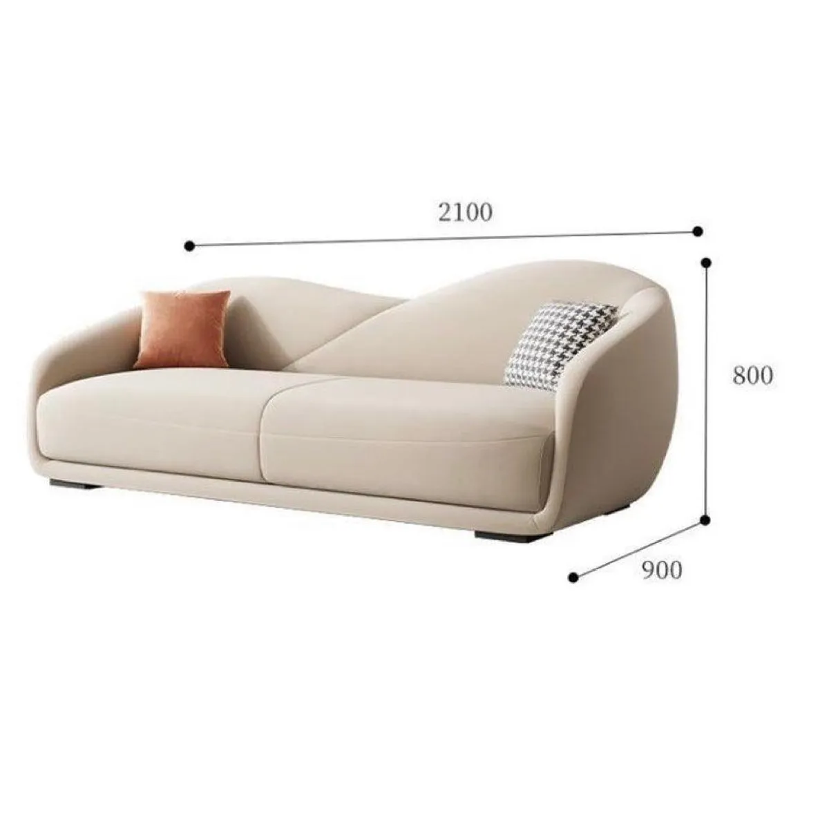 STIL NOVO - SOFA TRIPLE ECLIPSE BEIGE