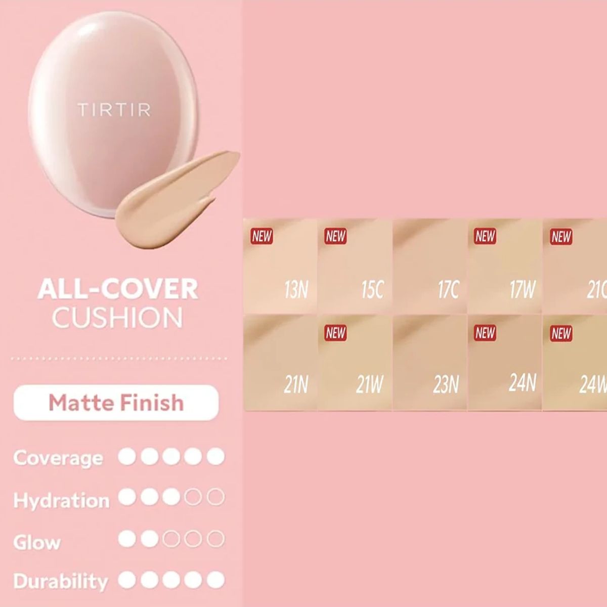 LE COREANE - TirTir Mask Fit All Cover Cushion 24n Latte