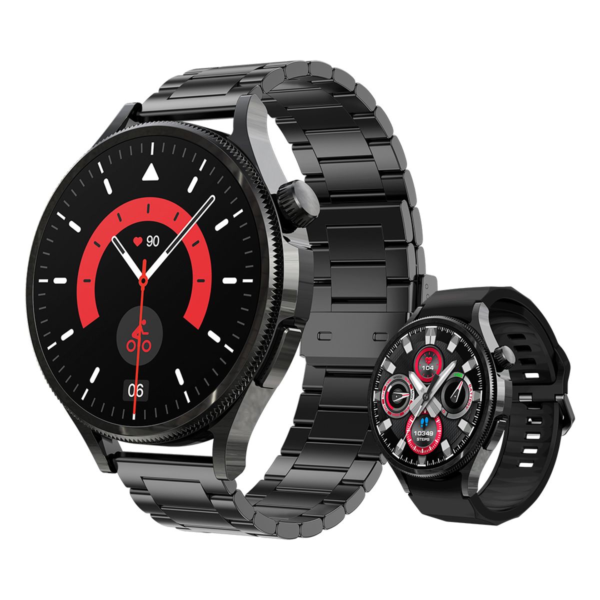GENERICO - Reloj inteligente M109 - Super Amoled con 2 correas - Negro