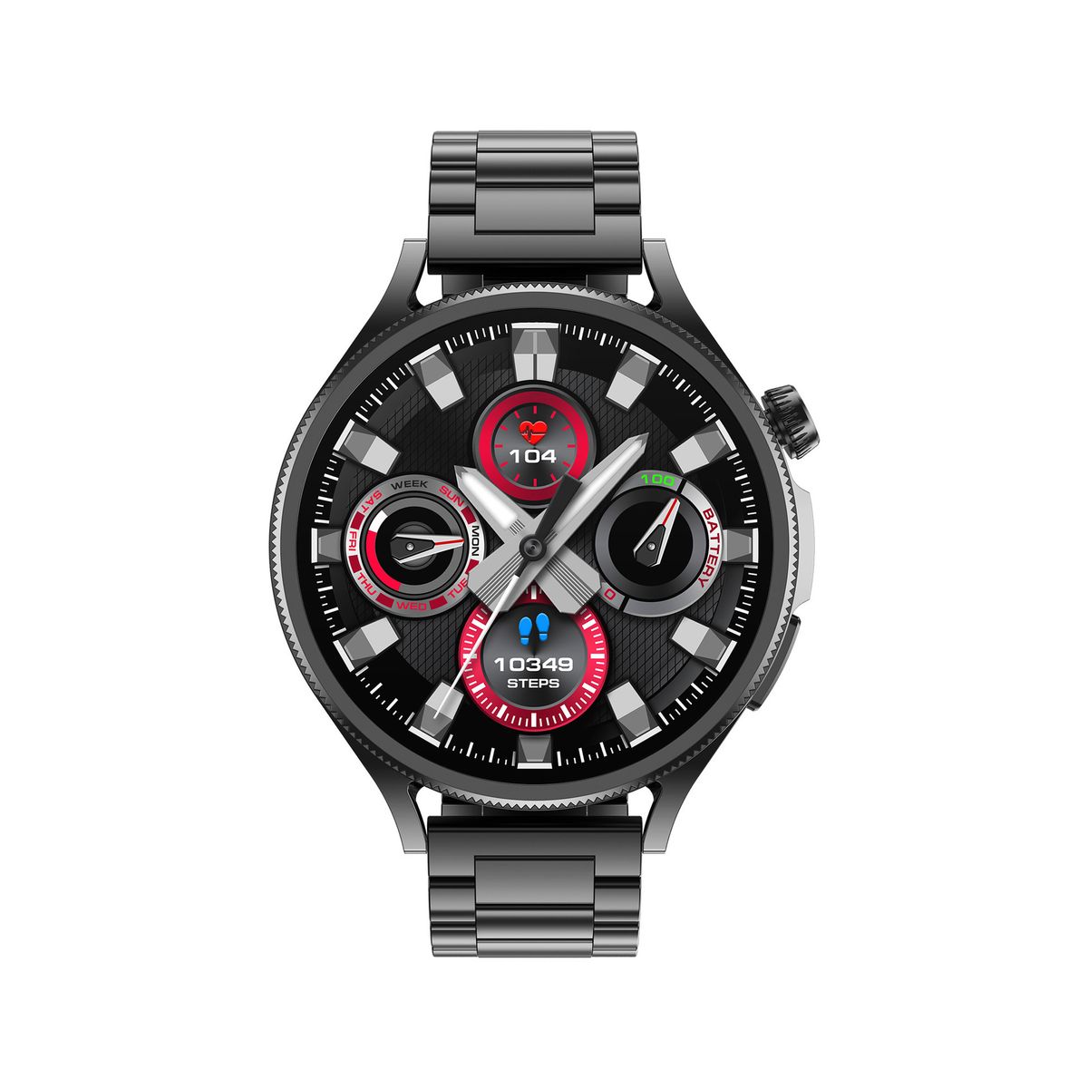 GENERICO - Reloj inteligente M109 correa deportiva y correa casual - Negro