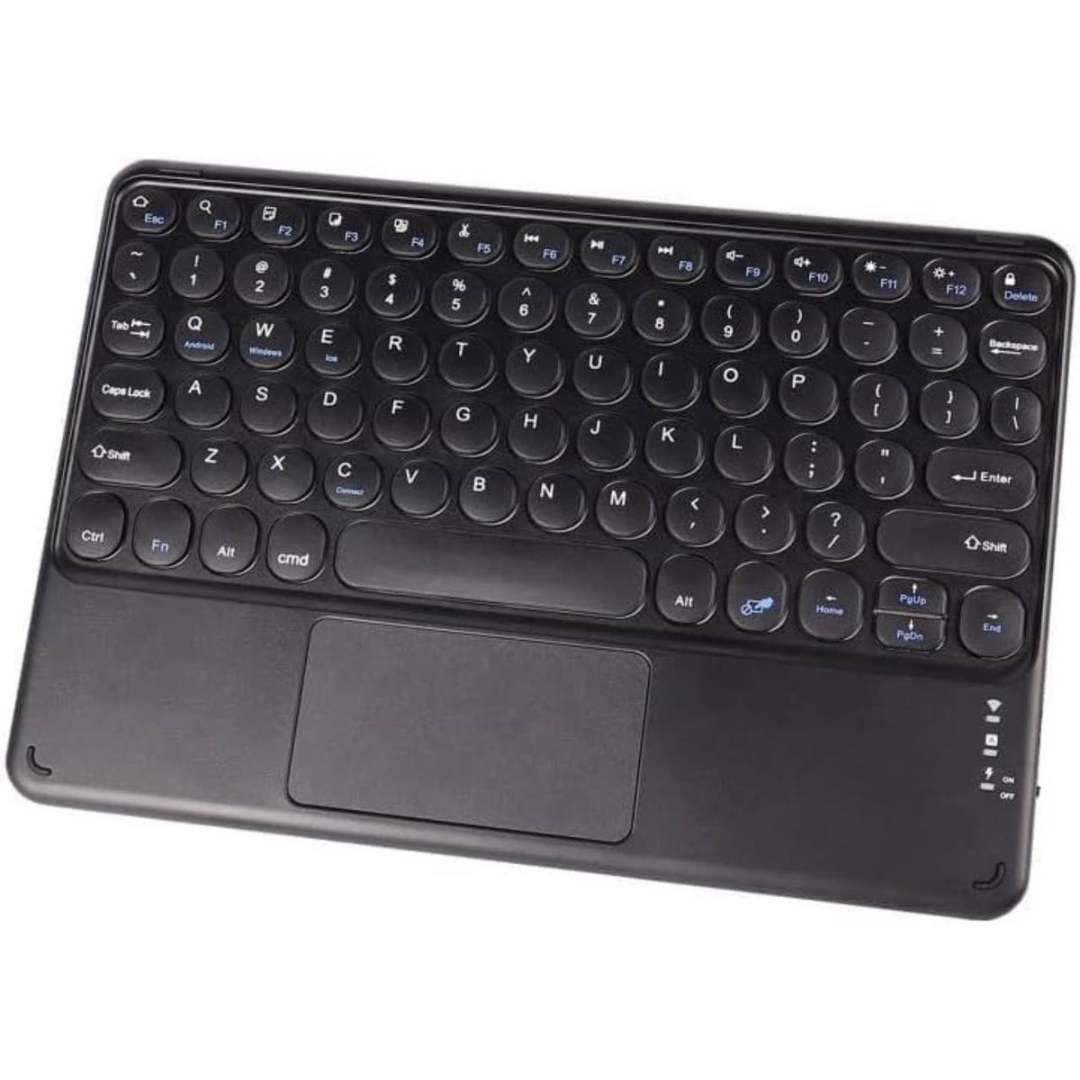 GENERICO - TECLADO INALÁMBRICO TOUCH AN-6030 CON TOUCHPAD BLUETOOTH COLOR NEGRO