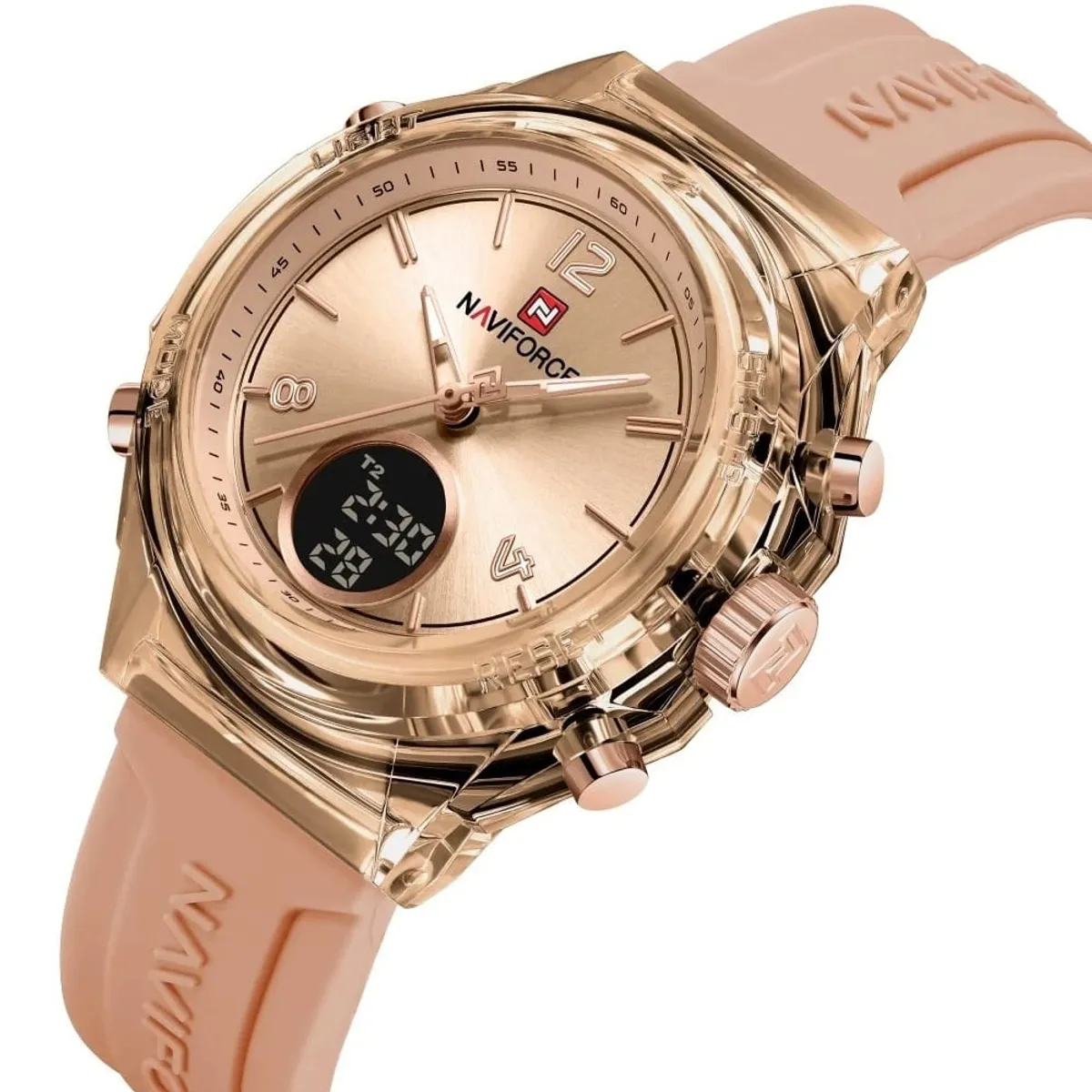 NAVIFORCE - Reloj Naviforce para mujer rose gold resistente al agua