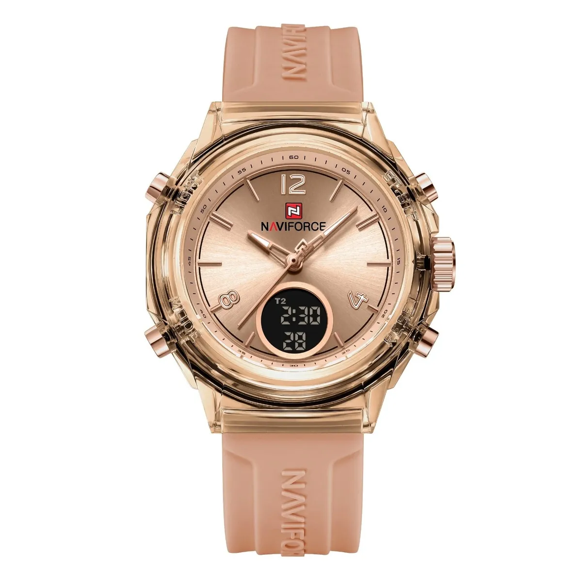 NAVIFORCE - Reloj Naviforce para mujer rose gold resistente al agua