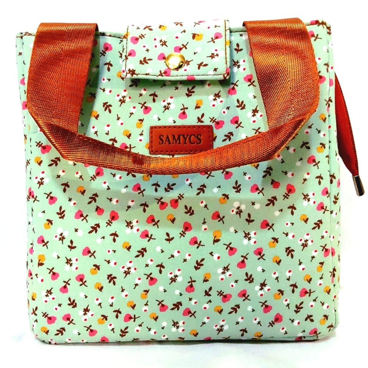 NACIONAL - Lonchera Térmica Verde Menta Floral