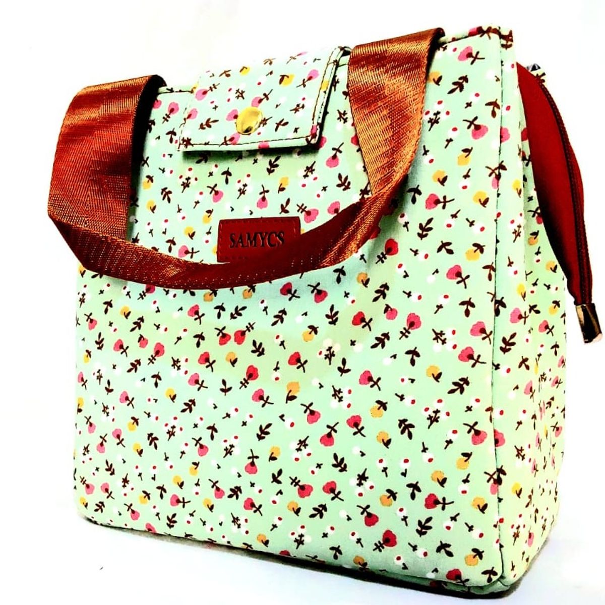 NACIONAL - Lonchera Térmica Verde Menta Floral