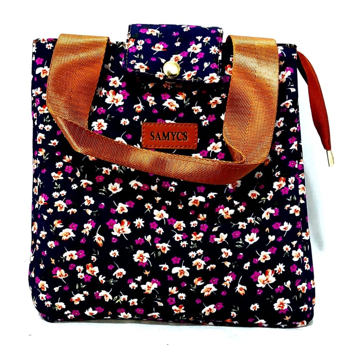 NACIONAL - Lonchera Térmica Azul Noche Floral