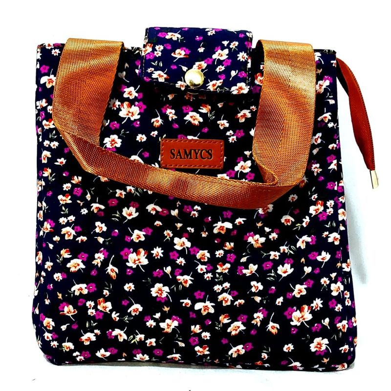 NACIONAL - Lonchera Térmica Azul Noche Floral