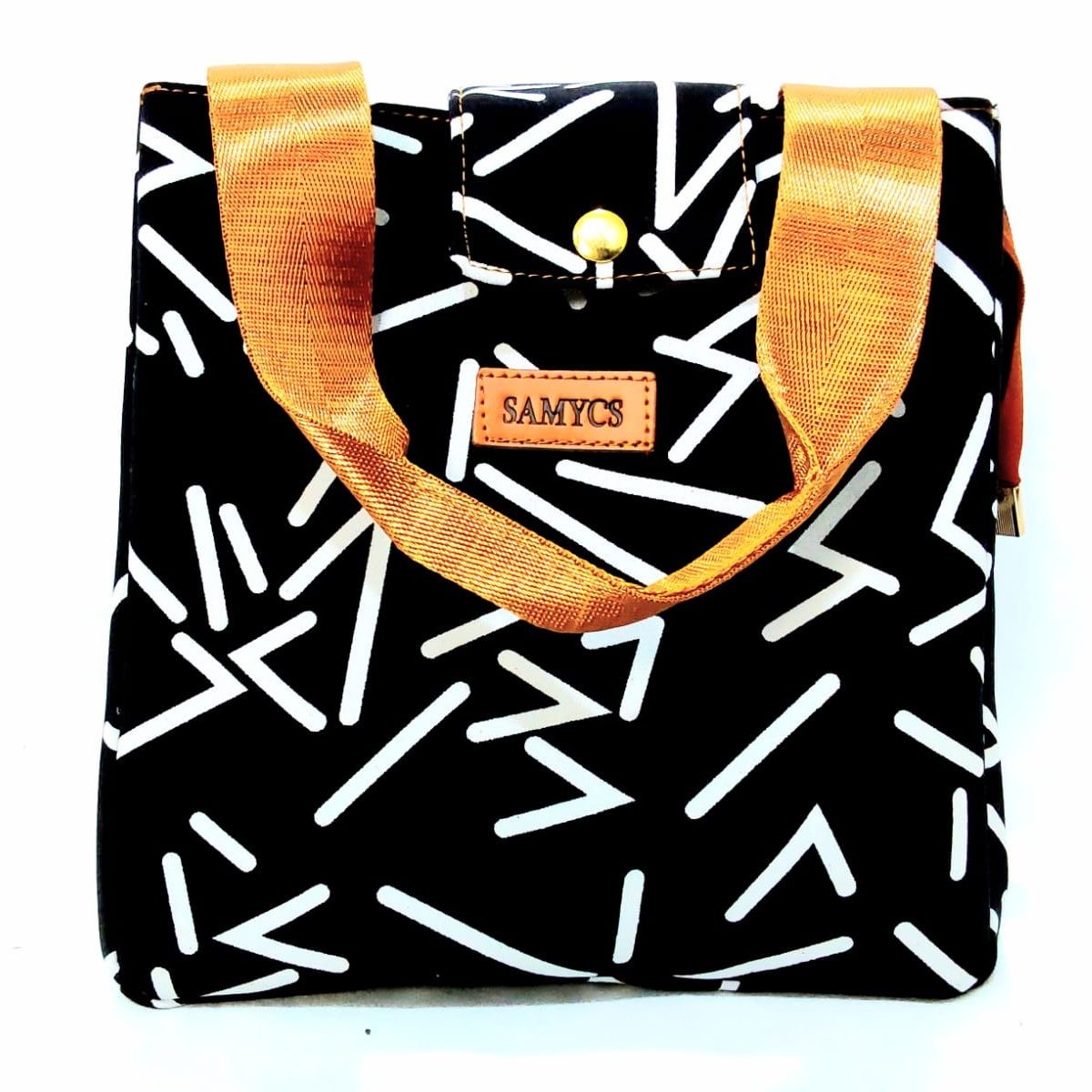 NACIONAL - Lonchera Térmica Negra Geo Blanco