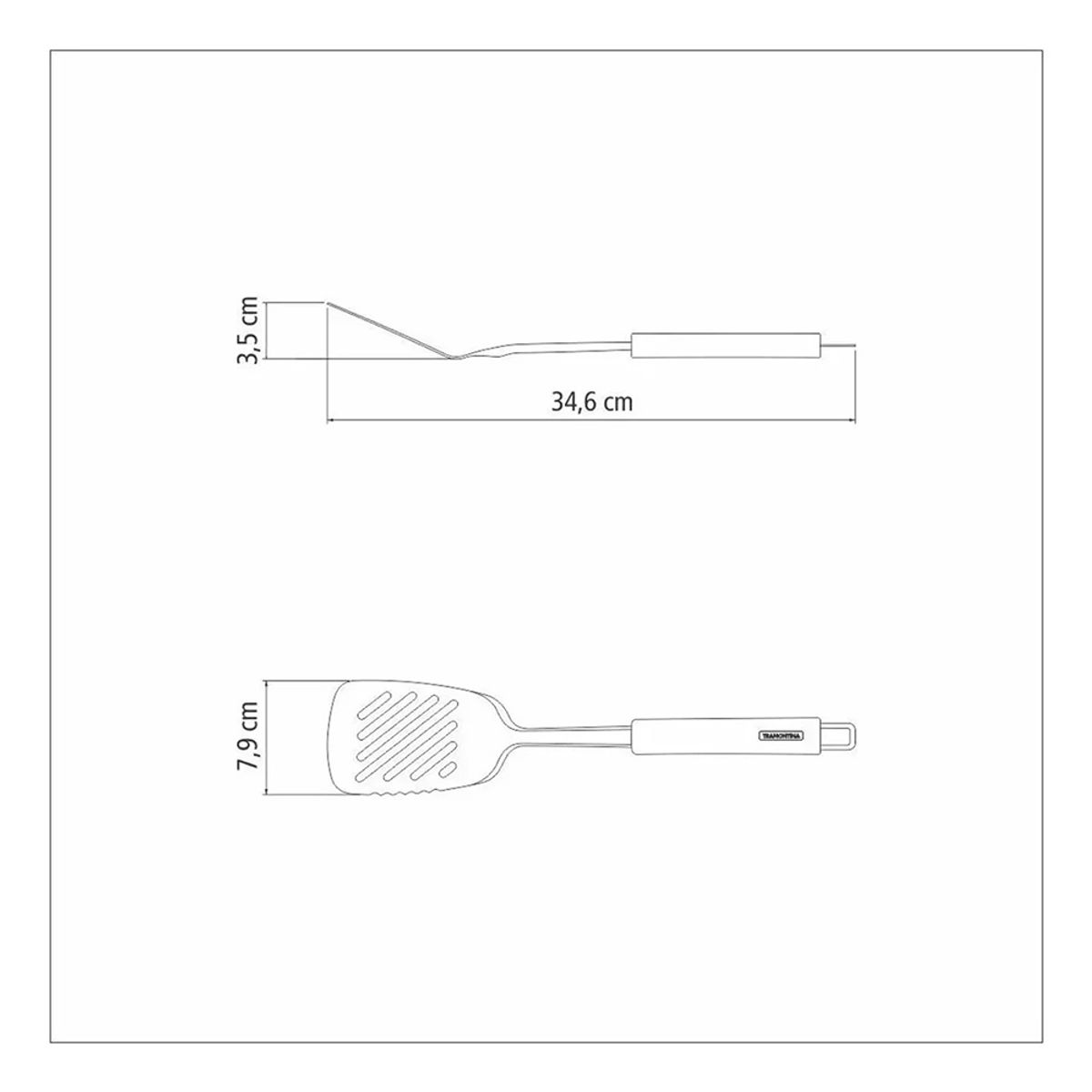 TRAMONTINA - Utensilios Tramontina Marffim de Acero Inoxidable 4 Piezas