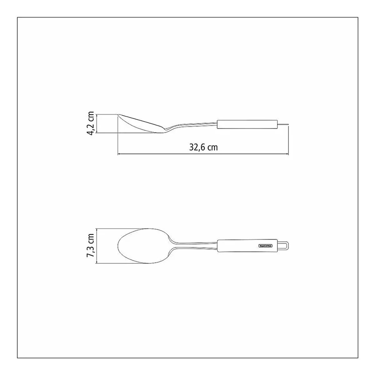 TRAMONTINA - Utensilios Tramontina Marffim de Acero Inoxidable 4 Piezas