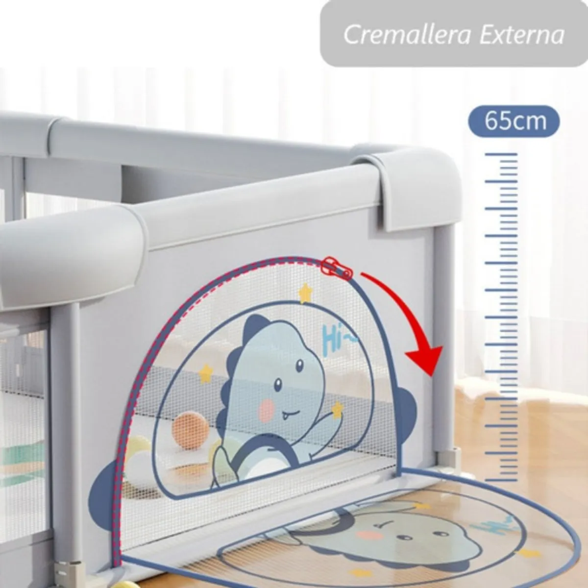 ANYHOGAR - Corral Portátil Para Bebés Y Niños 2 X 1.8 M
