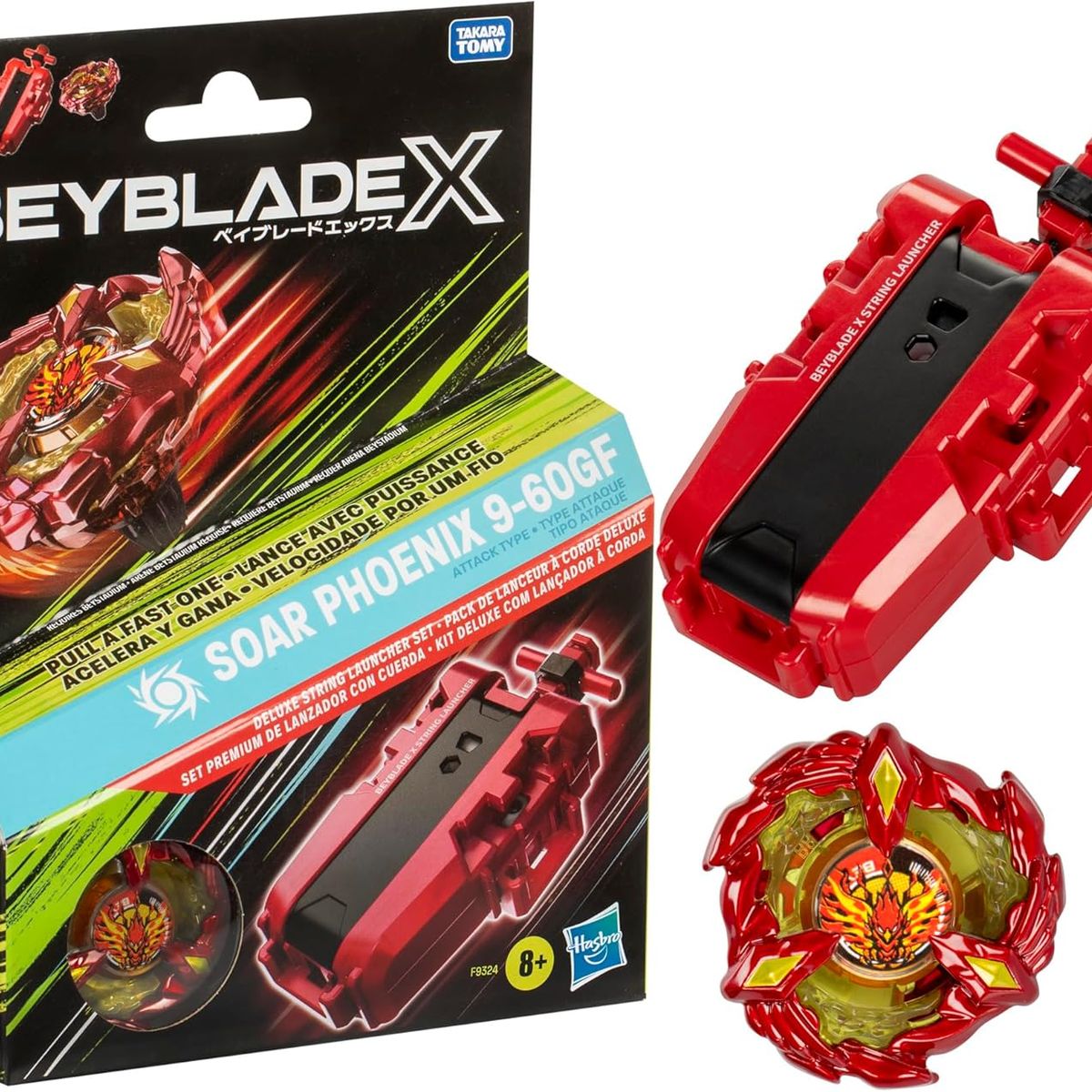 TAKARA TOMY - BEYBLADE X BX SOAR PH0ENIX 9-60GF MARCA HASBROTAKARA TOMY