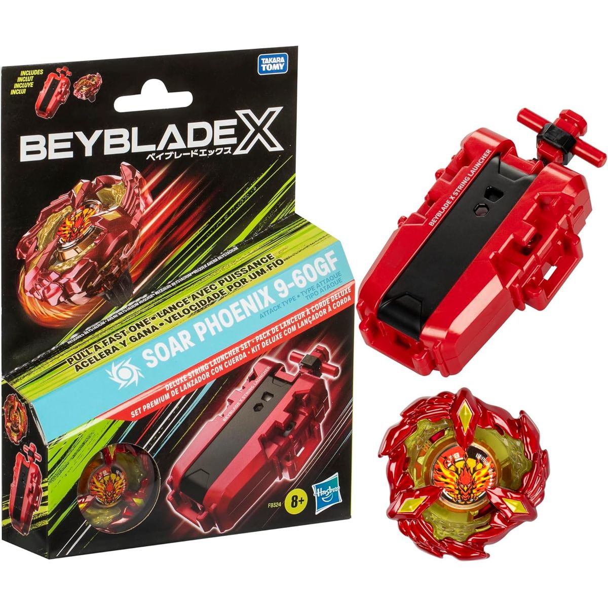 TAKARA TOMY - BEYBLADE X BX SOAR PH0ENIX 9-60GF MARCA HASBROTAKARA TOMY