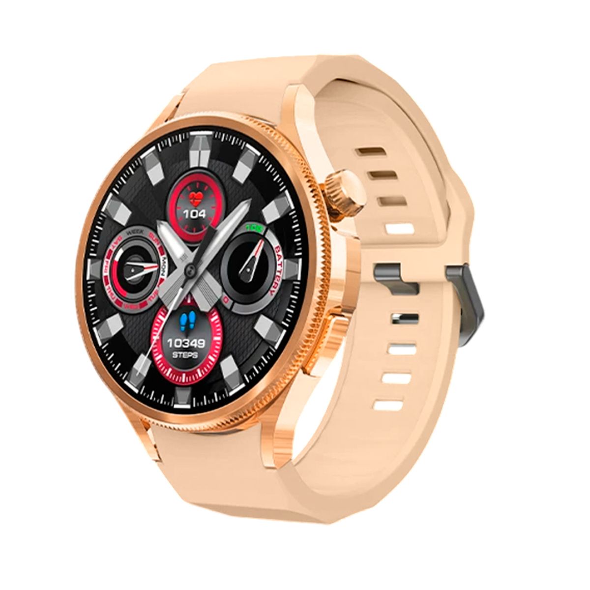 GENERICO - Reloj inteligente M109 - Super Amoled con 2 correas - Dorado crema