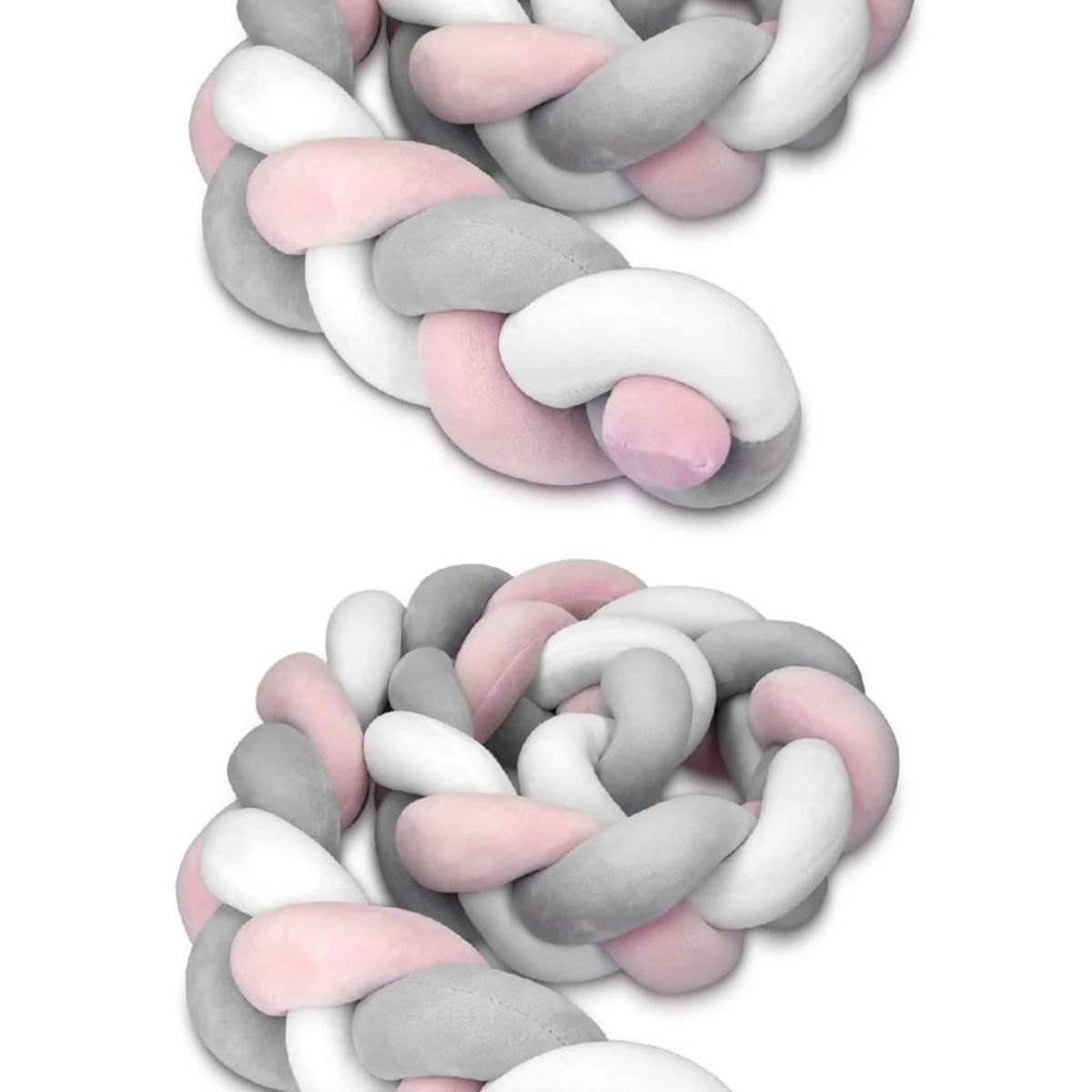 GENERICO - Pack de 2 trenzas para cuna 2 metros cada una terciopelo