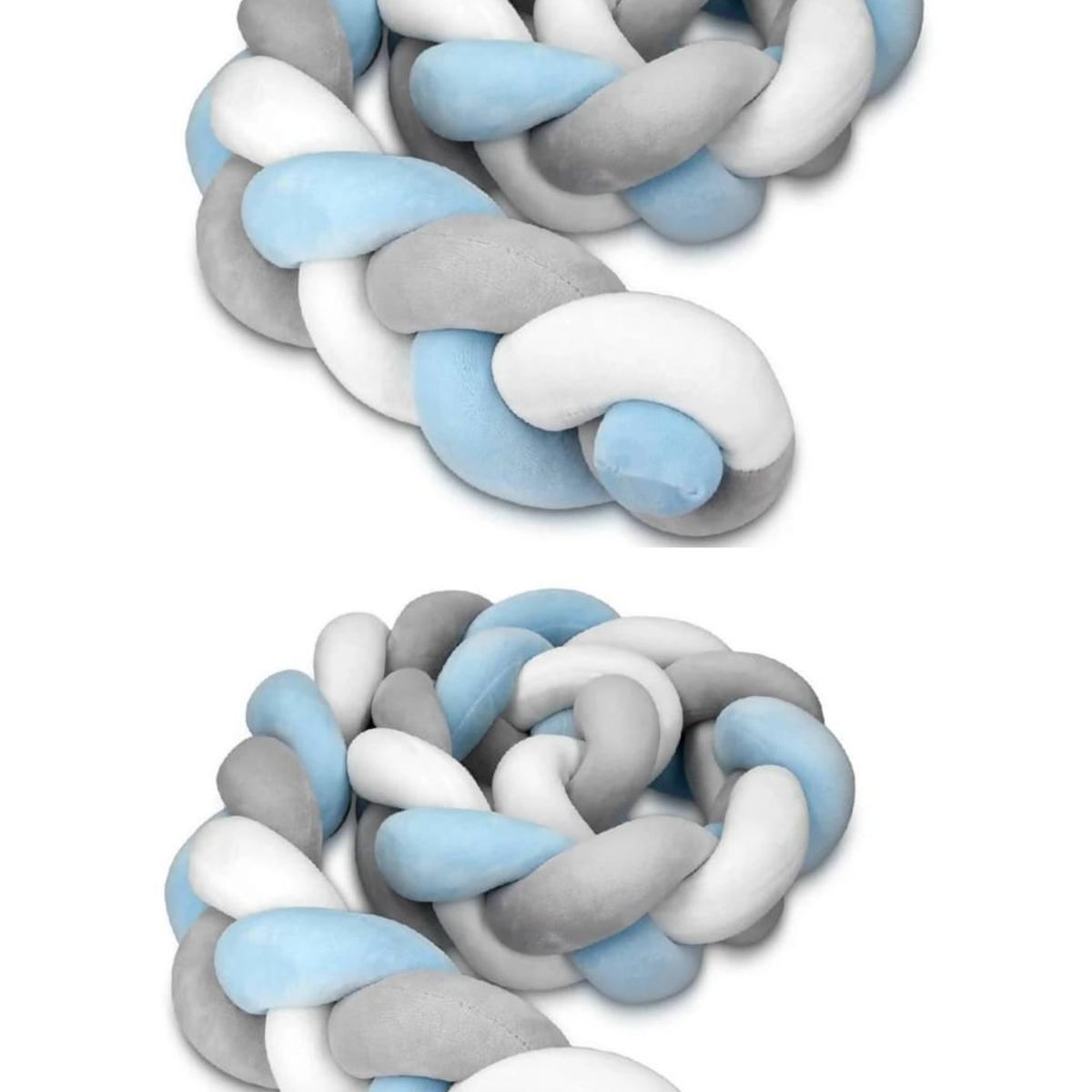 GENERICO - Pack de 2 trenzas para cuna 2 metros cada una terciopelo
