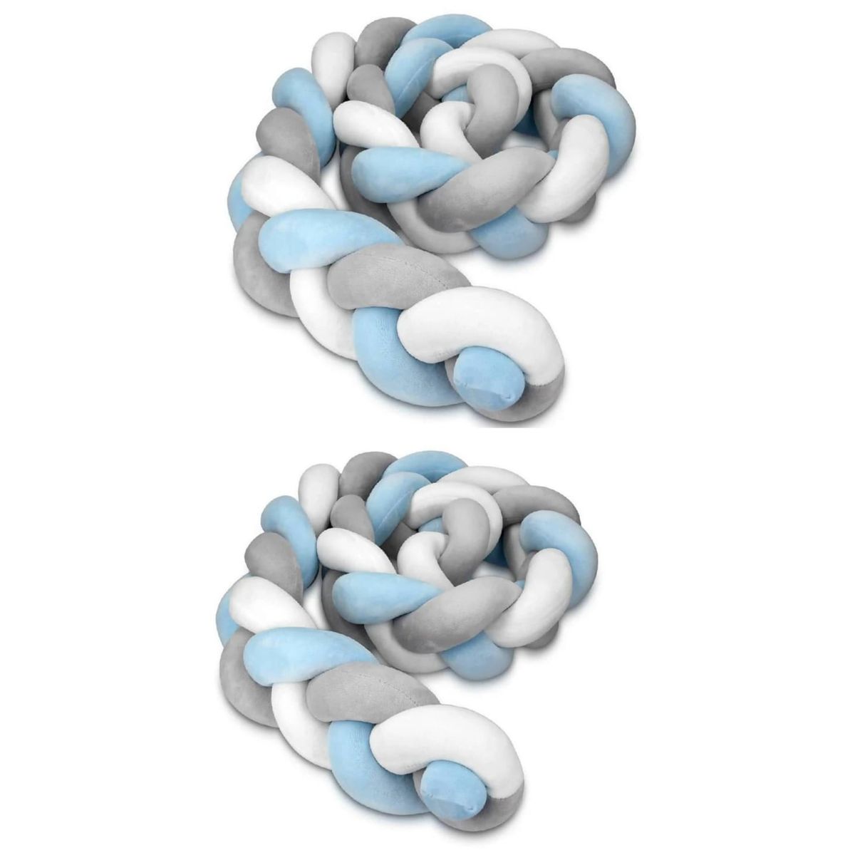 GENERICO - Pack de 2 trenzas para cuna 2 metros cada una terciopelo