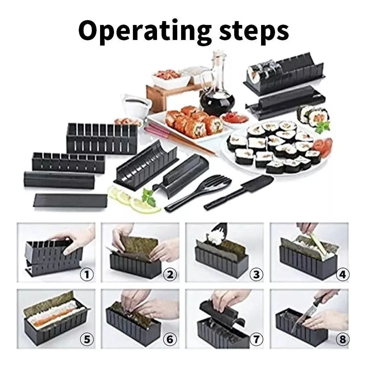 U BUY - Kit Molde De Fabricación Para Hacer Sushi Diferentes Formas