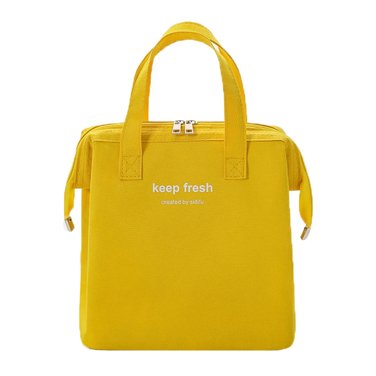 ZIMRAHYG - Lonchera Bolsa Térmica De Almuerzo Portátil Gran Capacidad Amarillo