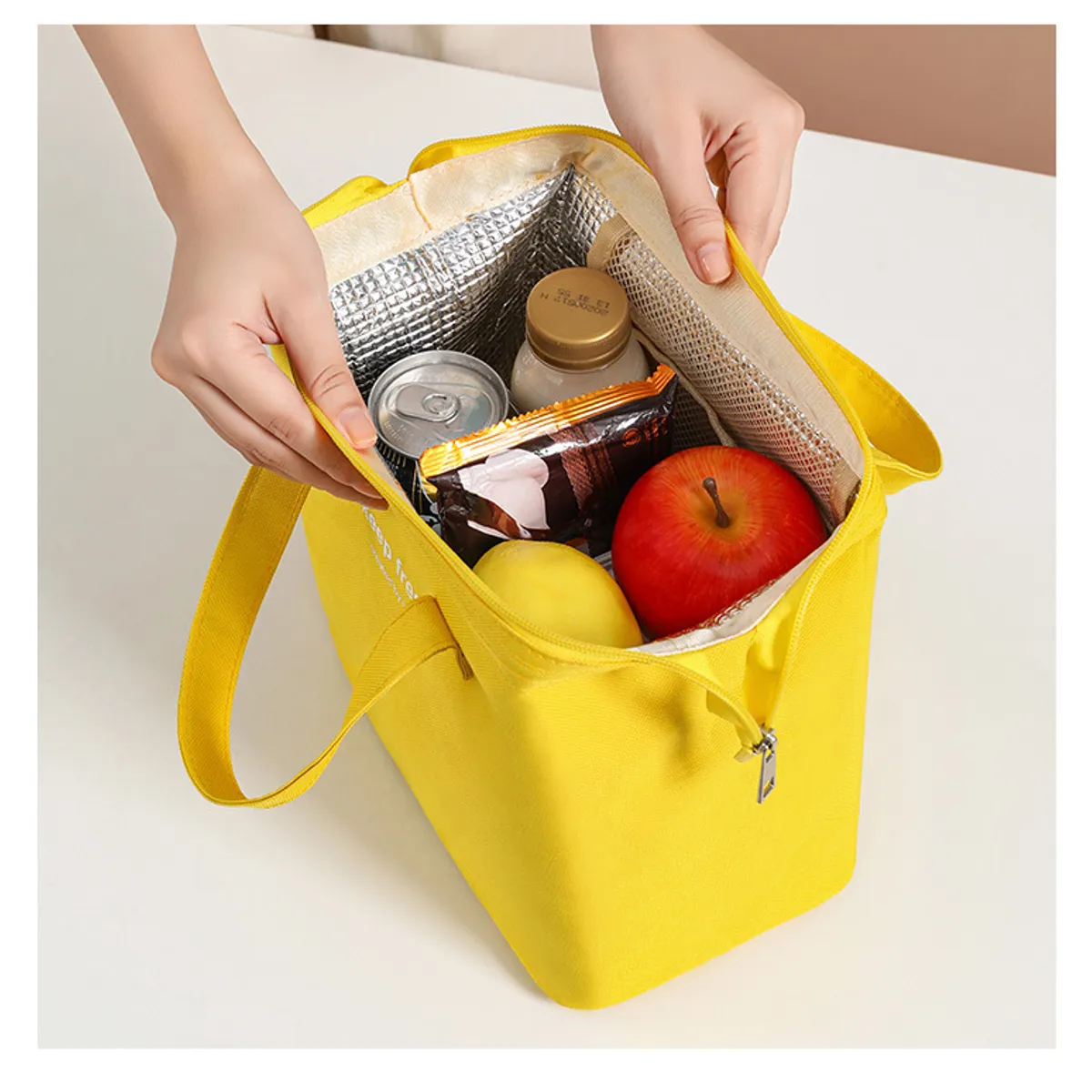 ZIMRAHYG - Lonchera Bolsa Térmica De Almuerzo Portátil Gran Capacidad Rosa