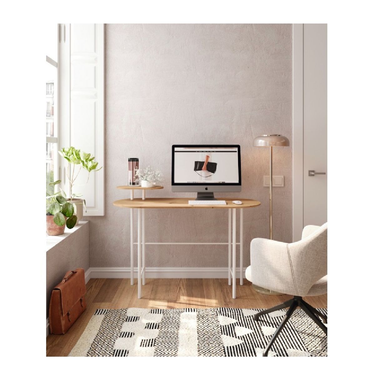 TU MESITA - Escritorio Juvenil Moncerrat color DunaBlanco TU MESITA