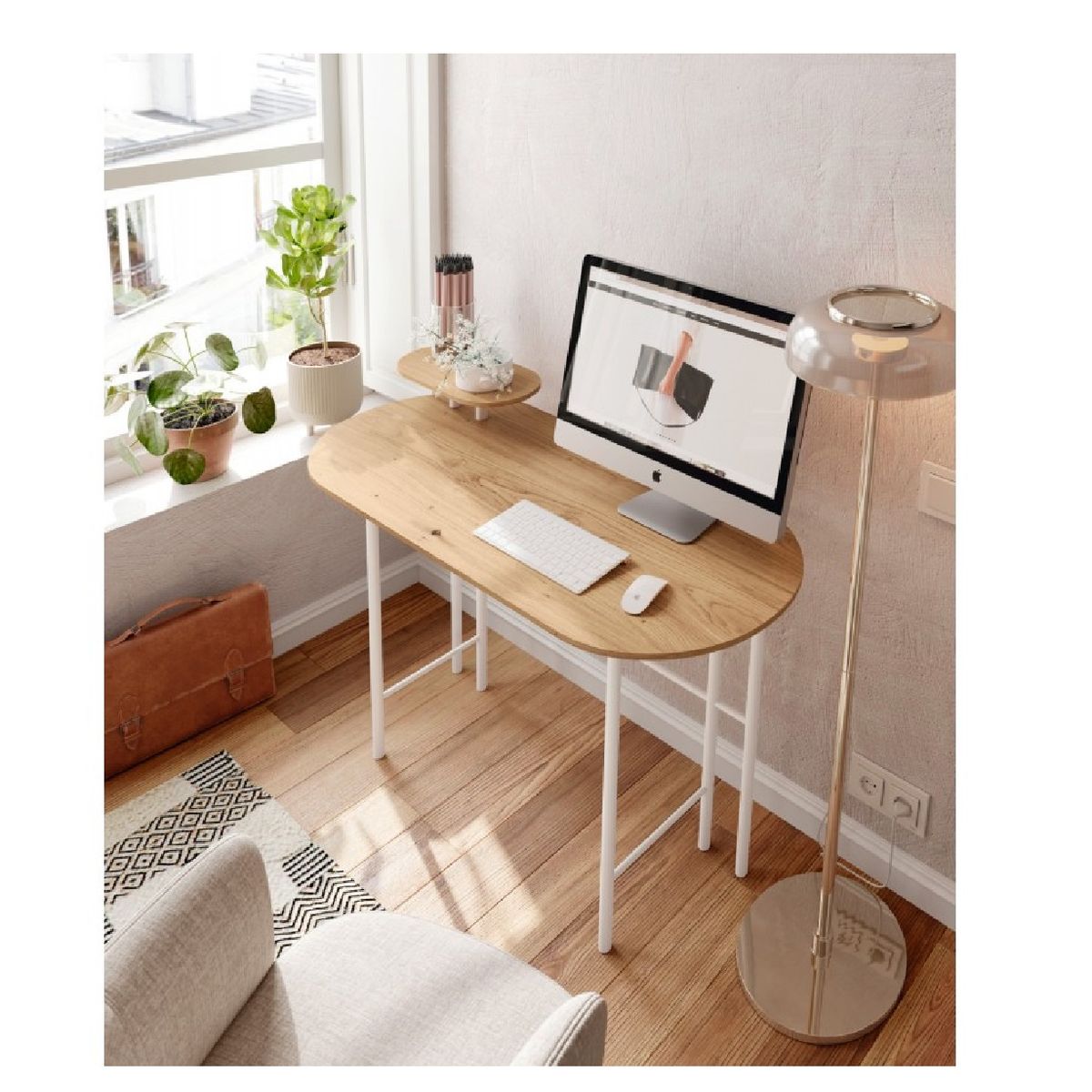 TU MESITA - Escritorio Juvenil Moncerrat color DunaBlanco TU MESITA