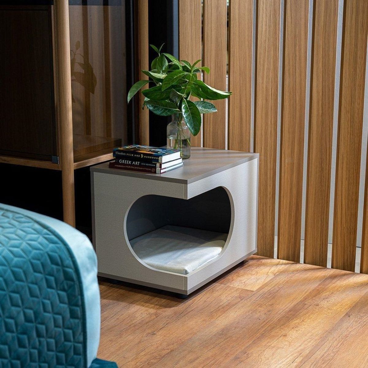 73 EXPERIENCE - Mesa Auxiliar Mascota Kardi - Taupe & Gris - 73 Experience