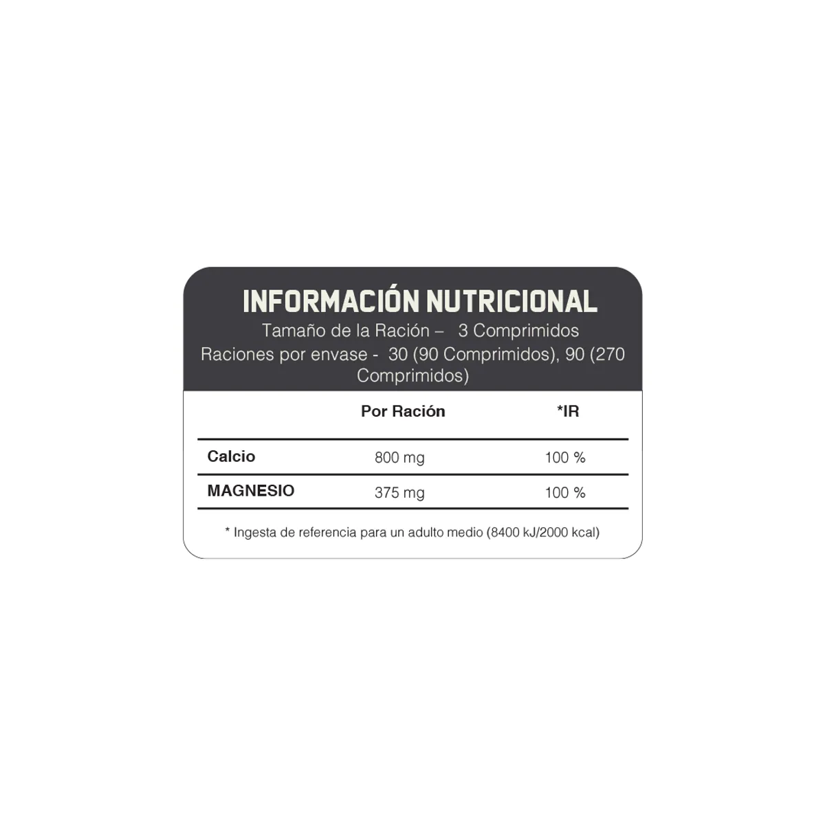 Myprotein - Calcio & Magnesio 90 tabletas MyProtein