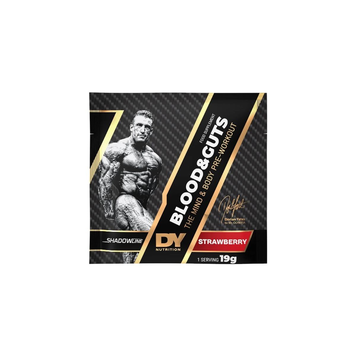 DORIAN YATES - Blood & Guts Strawberry 19Gr DY Nutrition