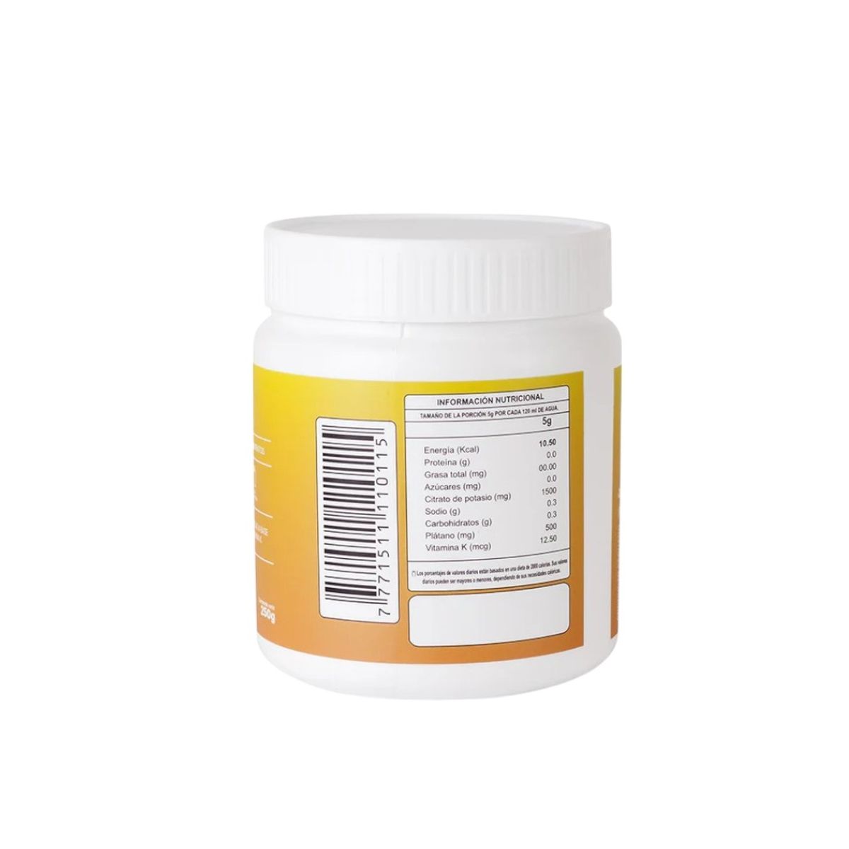 TMX - Citrato de Potasio Efervescente Platano 250 Gr TMX Wellness