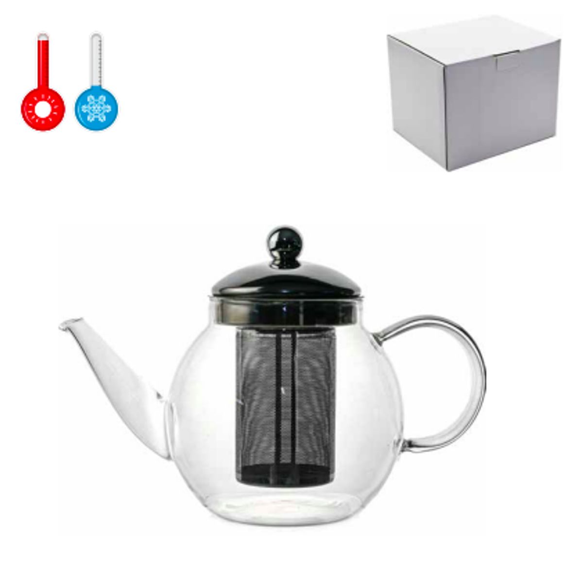 GENERICO - TETERA INFUSORA DE VIDRIO 800ML