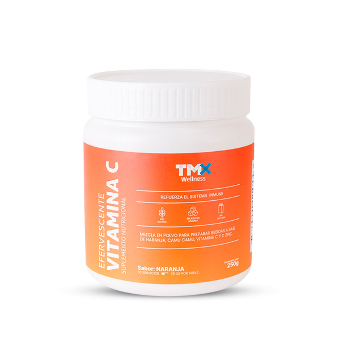 TMX - Magnesio Efervescente Naranja 250 Gr TMX Wellness