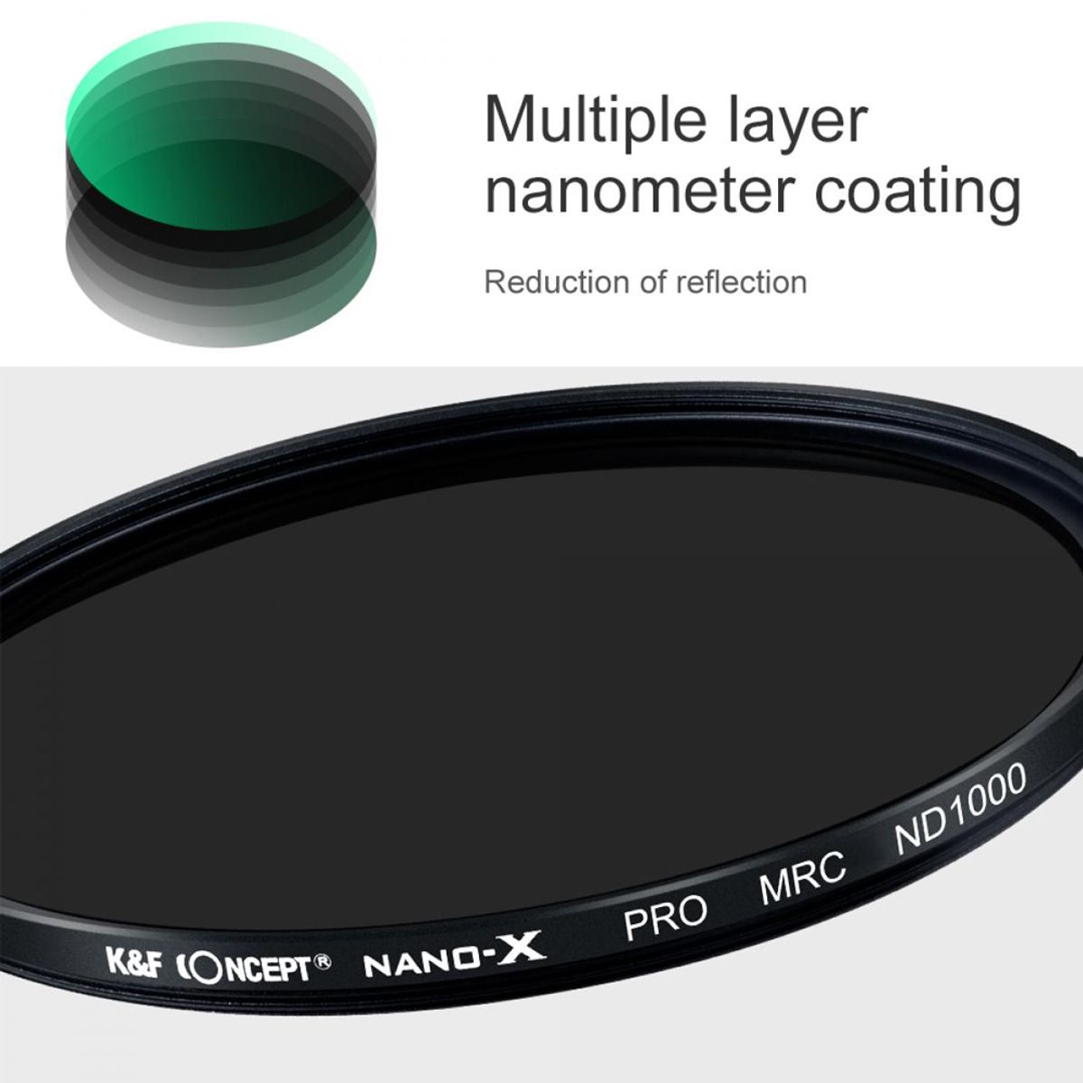 K&F CONCEPT - Filtro K&F Concept ND1000 77mm KF011237