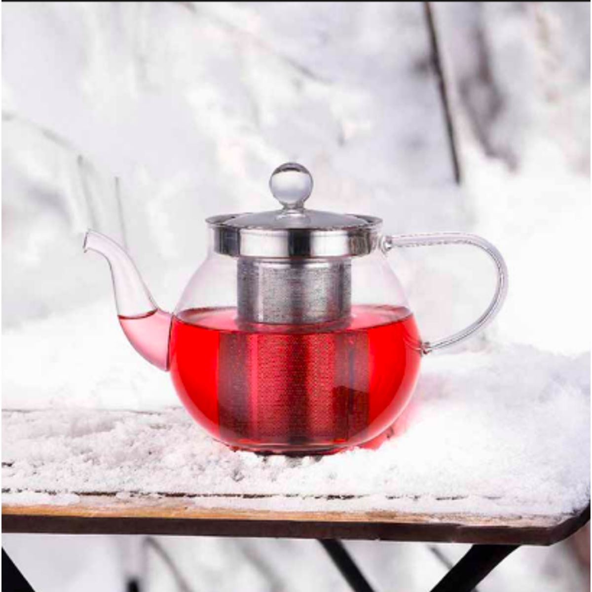 GENERICO - TETERA DE VIDRIO BOROSILICATO 800ML