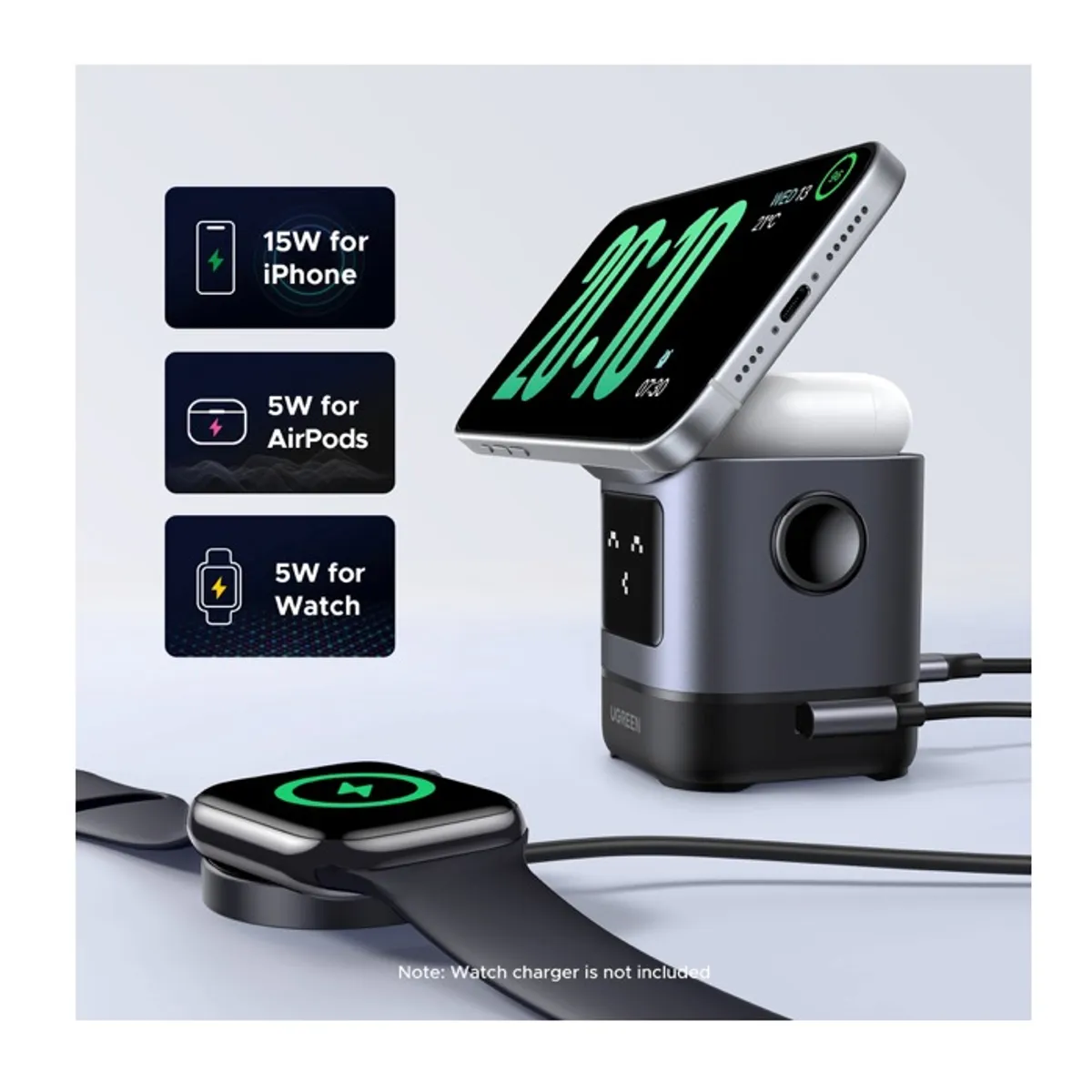 UGREEN - Cargador MagSafe Robot Ugreen Original