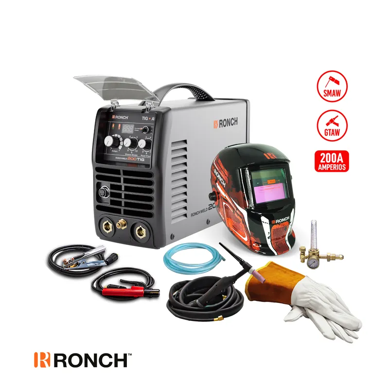 RONCH - MÁQUINA DE SOLDAR 200TIG RONCH + CARETA FOTOSENSIBLE