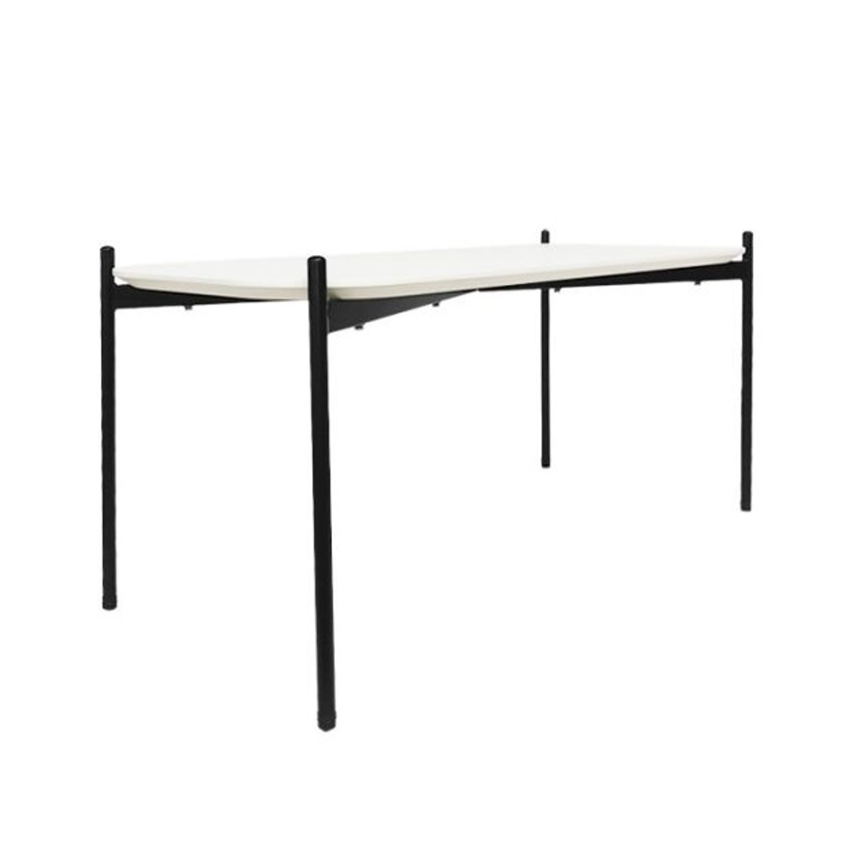 ZIYAZ - Mesa Auxiliar Bucarest  Blanco 75x50 H40