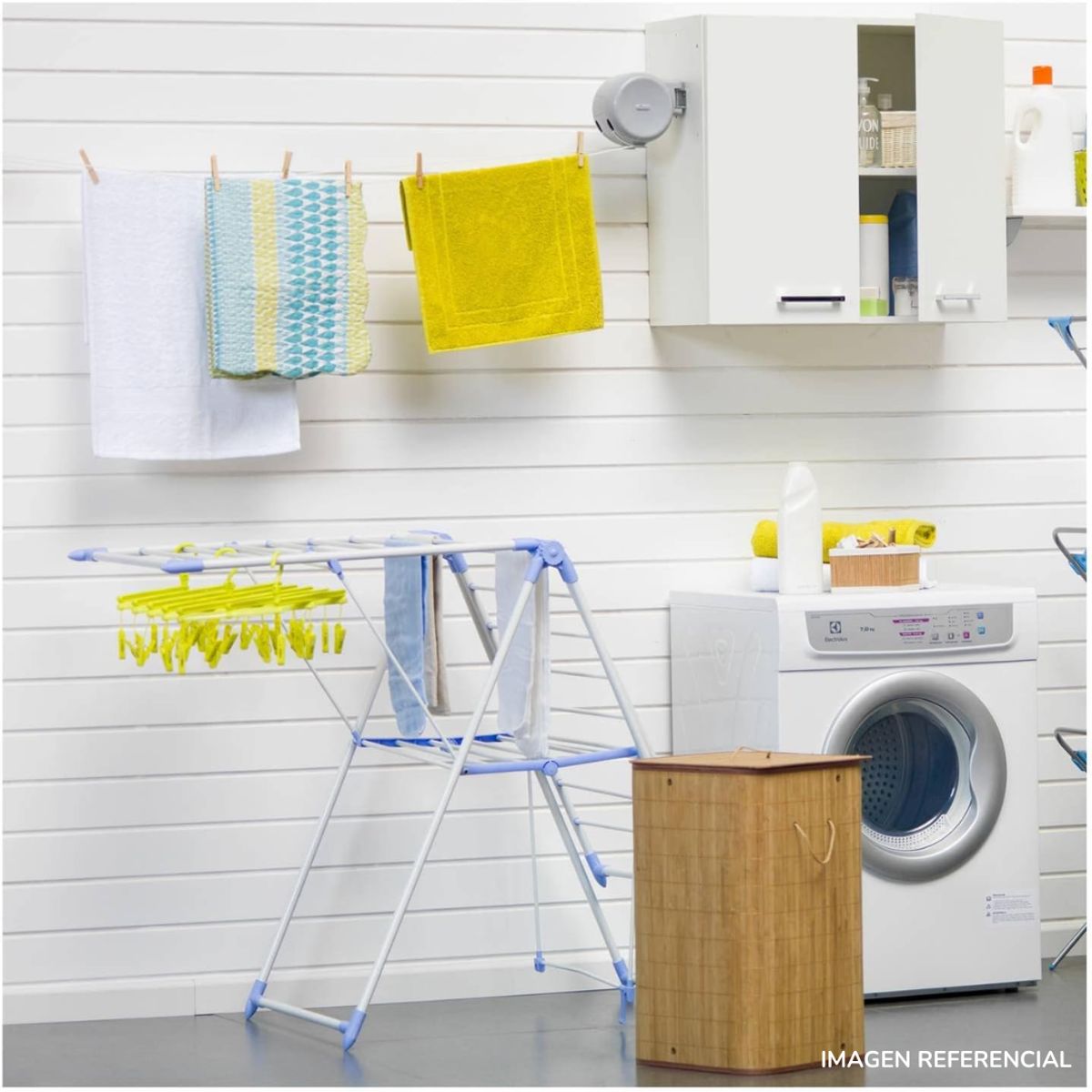 INSPIRA MARKET - Tendedero de Ropa Plegable HOME 146 x 99 x 56